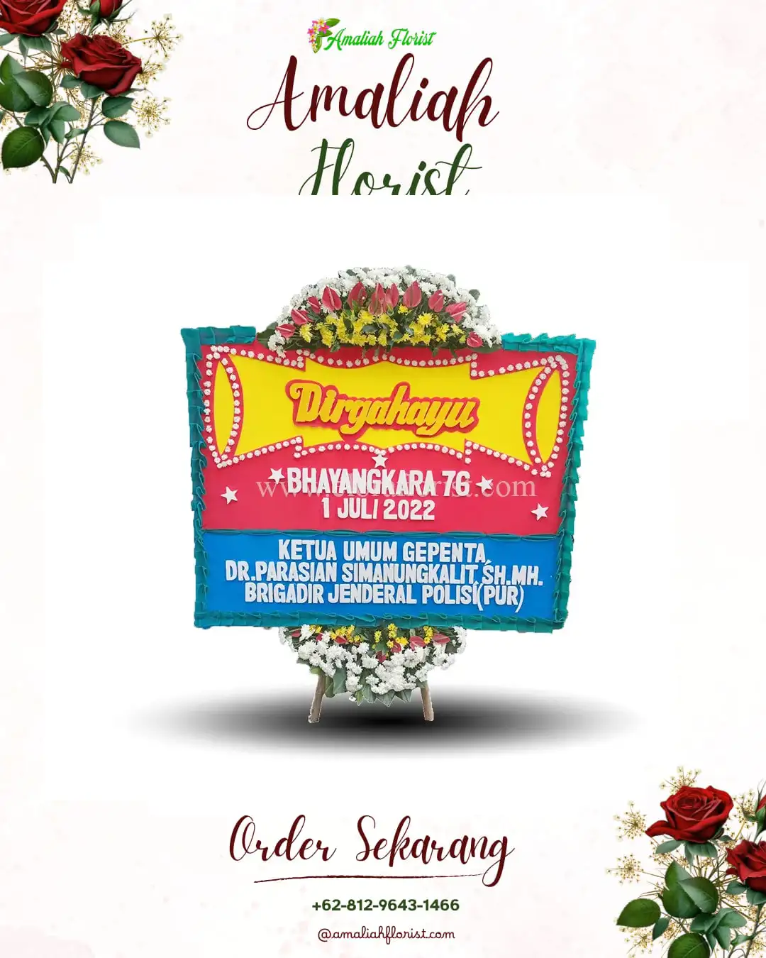 Papan Bunga HUT Ulang Tahun Purwojiwo